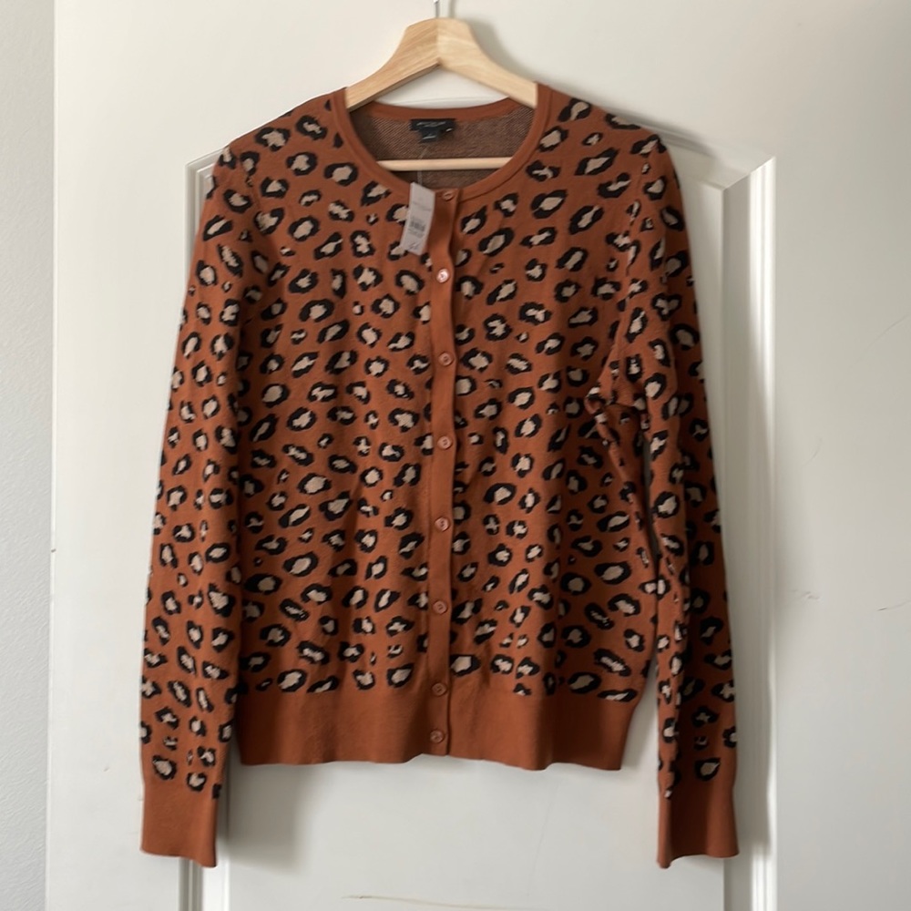 Ann Taylor leopard print cardigan. New with tags